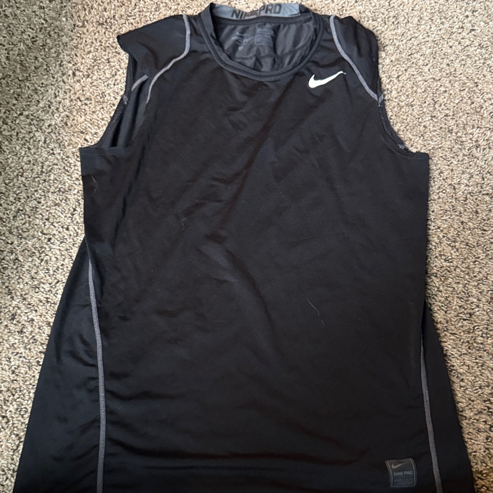 Nike Black Pro Sleeveless Top
